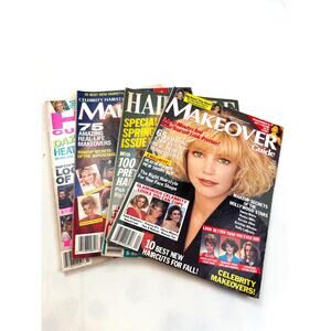 Vintage Circa 1989 Classic Trending Hair Style magazines set of 4